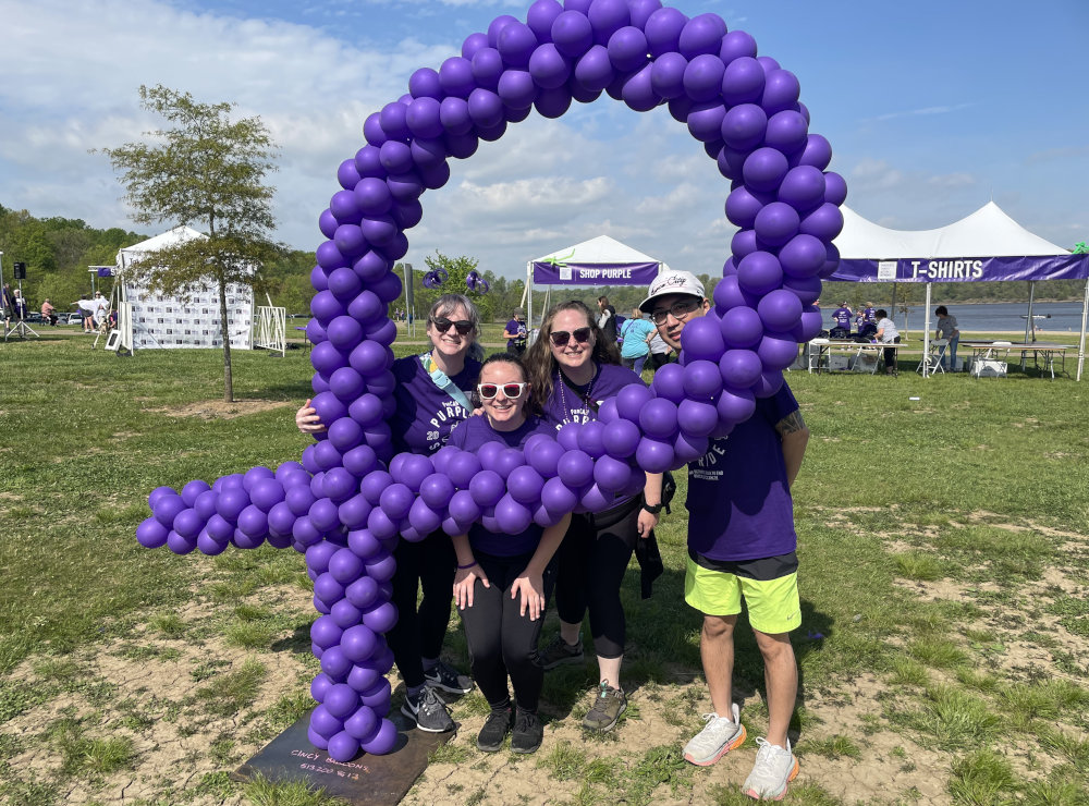 Wasylishen Lab Members PanCan Purple Stride 2024 Photo of PanCan Purple Stride 2024
