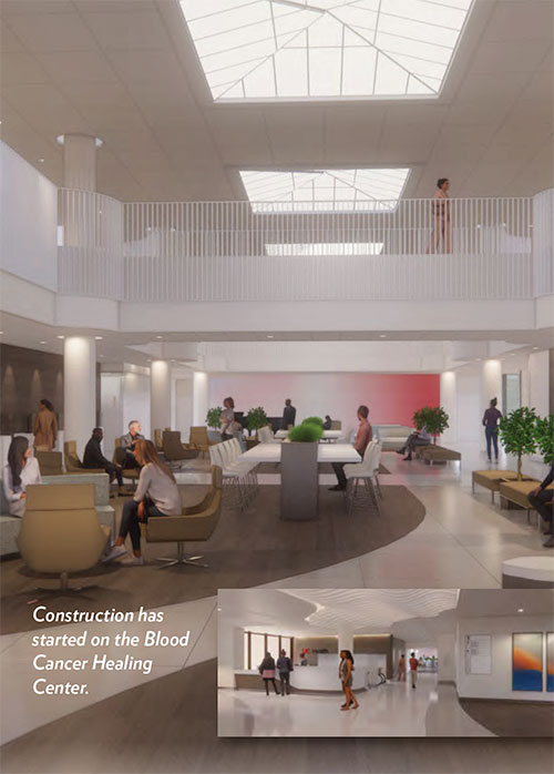 Construction has started on the Blood Cancer Healing Center.