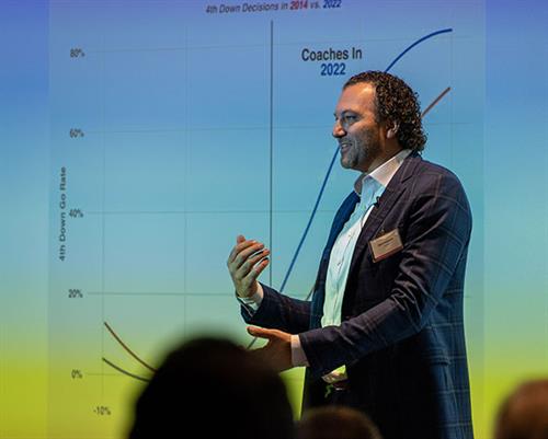 CAC-2023-02 Keynote speaker discusses using and leveraging data in professional sports and how it applies to medicine.