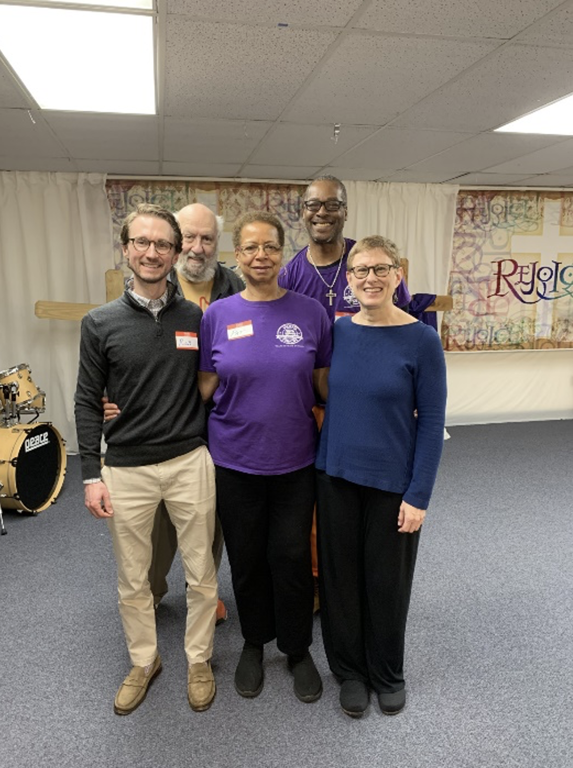 Dr. Van Haren pictured with Community partners after his presentation