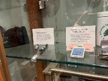 artifacts displayed at fernald preserve visitors center