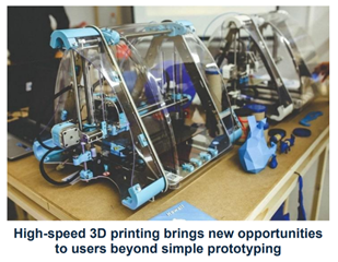 3D printing machine on a table