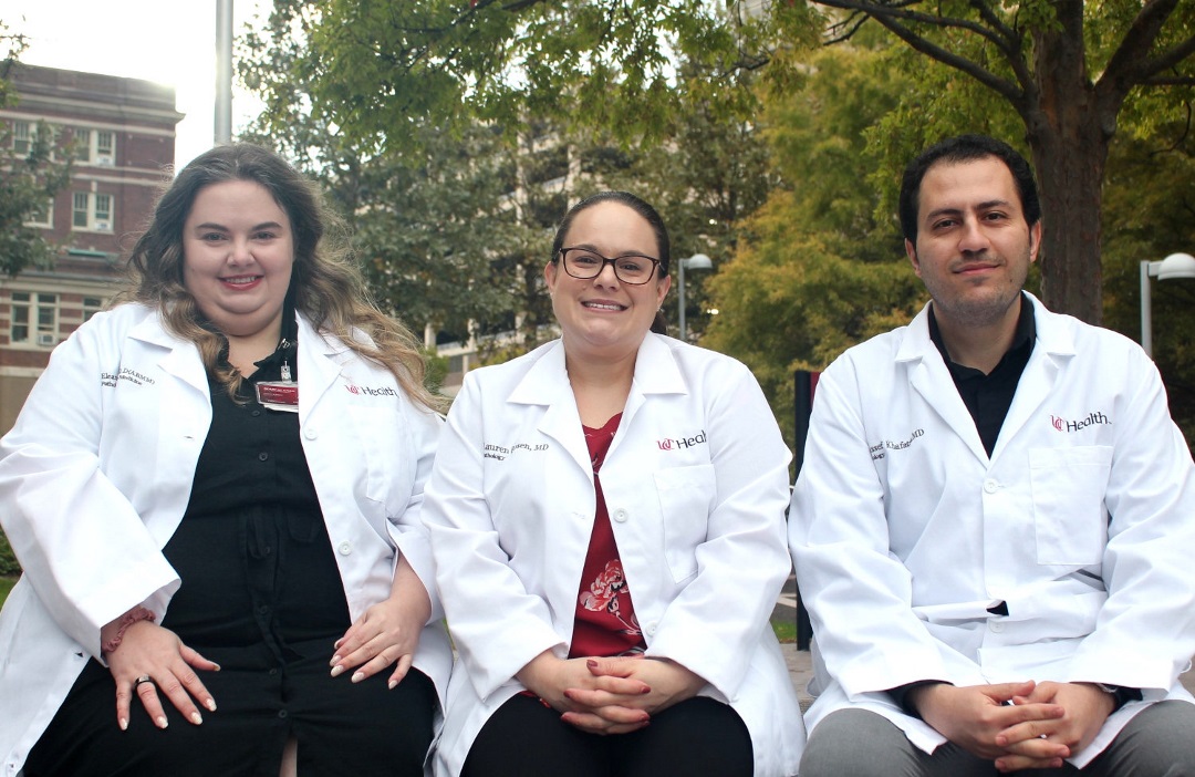 Three Med Students sitting