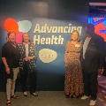 sian cotton, elizabeth pierce, meriden mcgraw and philip cunningham at the appreciate your body exhibit