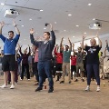 people doing exercises