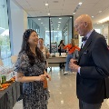gloria yeh speaks to john tew