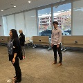 group of people doing tai chi