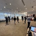 group of people doing tai chi