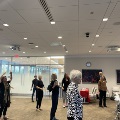 group of people doing tai chi