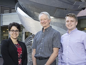 2019 Whitsett Fellows, Alyssa Solano and Edward Farrow, with Dr. Jeffrey Whitsett Image of 2019 Whitsett Fellows, Alyssa Solano and Edward Farrow, with Dr. Jeffrey Whitsett