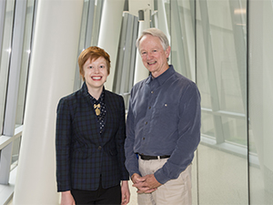 2017 Whitsett Fellow, Courtney Linne, with Dr. Jeffrey Whitsett Image of 2017 Whitsett Fellow, Courtney Linne, with Dr. Jeffrey Whitsett