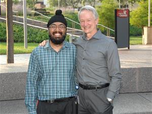 2015 Whitsett Fellow, Akaljot Singh, with Dr. Jeffrey Whitsett Image of 2015 Whitsett Fellow, Akaljot Singh, with Dr. Jeffrey Whitsett