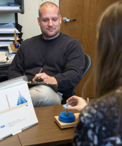 Researcher Observing