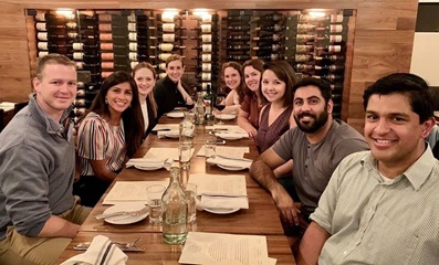 Dinner Residents at dinner outing
