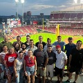 Residents at a Reds Game